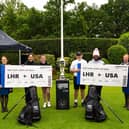 Last year's Underrated Golf European Tour winners Brodie Lewis and Issie Kelly, with ambassadors Henni Koyack and Will Lowery