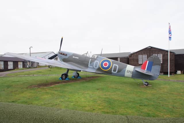 The replica Red Lichtie Spitfire, which is on display at the Montrose Air Station Heritage Centre.