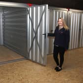 Lynne Duncan of Forfar Removals shows off the new secure self storage space.