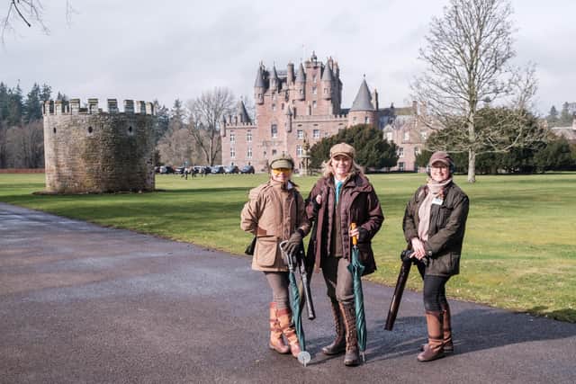 Glamis Castle provided the backdrop to the Glad Rags & Cartridge Bags ladies' shooting event last weekend.