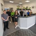 ​The Crawford Architecture team celebrates the formation of the employee ownership trust at their office in Montrose. (Pic: Jonathan Addie)