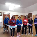 The winners of Montrose Tennis Club Queen's Jubilee social tournament from left, Florence Forbes, June Buchan, Jenna Henderson and Orin Forbes, with Scotland development coach of the year Graeme Walker, who organised the tournament.