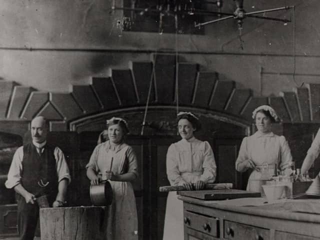 ​Pictured are some of the castle’s kitchen staff, taken in 1925. The exhibition will focus on those who have helped to sustain the castle and it residents down the centuries.