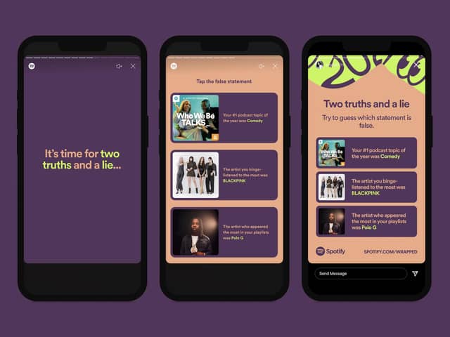 Spotify Wrapped has unveiled new features for 2021. Picture: Spotify