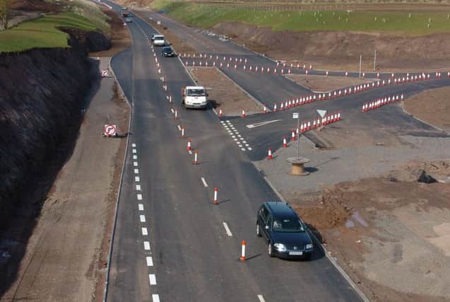 Work was continuing on the Carnoustie/Muirdrum junction off the new, dualled, A92 in 2005.