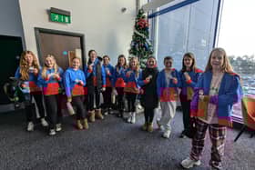 ​The girls from the Monifieth unit are pictured at the cinema, ready for the special screening of Moana 2.