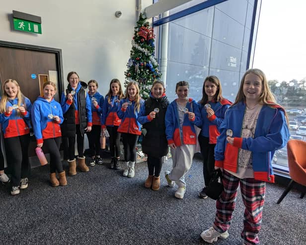 ​The girls from the Monifieth unit are pictured at the cinema, ready for the special screening of Moana 2.