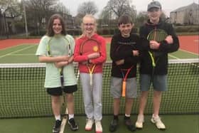 Ellis Mcewan, left, Hannah Simpson, Eddie Baxter and Noah Watson