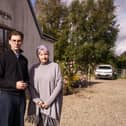 ​Lloyd Melville MSP with Councillor Julie Bell outside Kilry Village Hall.