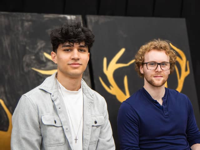 ​Fraser Thomson from Brechin (right) and Nathan Batchu, who will take up their places in September.