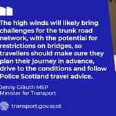 The whole of Scotland is being urged to prepare for storms Dudley and Eunice which are due to reach this area from Wednesday.