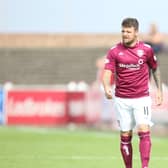 Bobby Linn had an early chance for Arbroath but the Lichties would eventually find the net. Stock pic by Graham Black