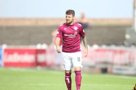 Bobby Linn had an early chance for Arbroath but the Lichties would eventually find the net. Stock pic by Graham Black