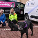 Natasha MacKinnon, head of Scottish SPCA fundraising, is pictured with Gillian Laurie, BEAR Scotland's correspondence officer.