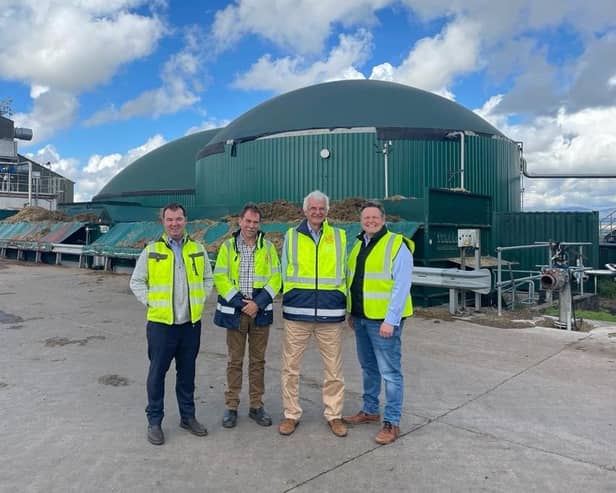 Pictured (l-r) are: Guy Opperman MP, Gordon Cairns, Hugh Campbell Adamson and Stephen Kerr MSP.​​​​​​​