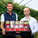 17.6 million Scottish raspberries heading to Asda shelves. Pictured is Liam Stewart, MD at Stewarts of Tayside with Adrian Okolski, GSM at Asda Perth