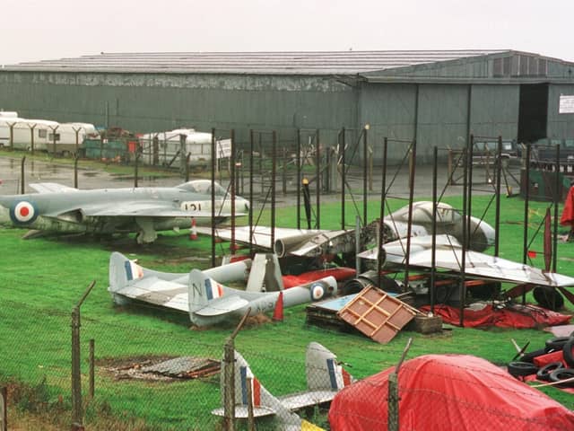 ​Montrose Air Station goes back as far as the First World War. This photograph of the RAF scrap yard there was published in 2000.