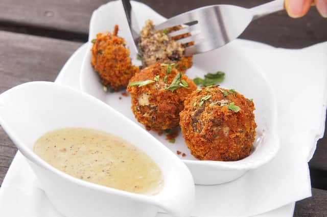 Mouth-watering...Garry's haggis bonbons make a tasty starter but they're also impressive served as canapés.