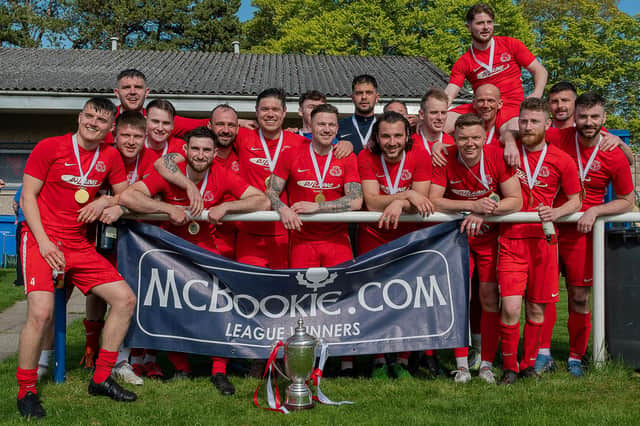 Carnoustie Panmure wrapped up the Midlands League title at the weekend. Pic by John Edward