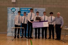 Pictured is the winning Grove Academy team. (Ross Henderson)