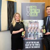 Mr Doogan and Emma McClarkin, of the British Beer and Pub Association.