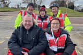 ​Mr Dey is pictured during his visit with members of the Monifieth team. Trishaw rides are available throughout the year.