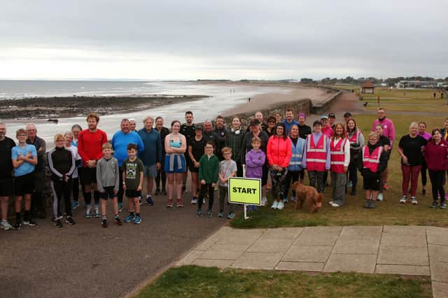 Pictured are some of those who took part in Arbroath’s parkrun on Saturday. (Wallace Ferrier)
