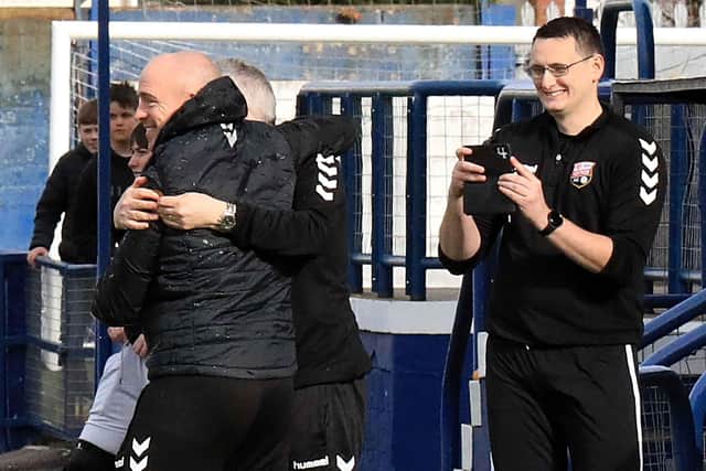 Delighted Montrose boss Craig Feroz. Pic by Phoenix Photography