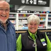 Jim and Lesley at Asda Fraserburgh