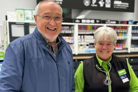 Jim and Lesley at Asda Fraserburgh