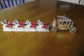 A model of the Coronation coach. Gable Ender’s is long gone.