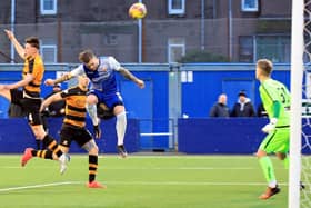 Kerr Waddell in action for Montrose against Alloa Athletic on Saturday (Pic: Michael McFarlane)
