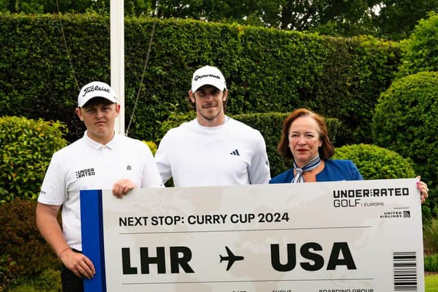 Ambassador Gareth Bale with last year's winner Brodie Lewis