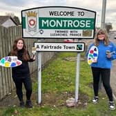 (L-R: Alicia Gardiner (13) and Iyla Greig (13), from Montrose Academy)