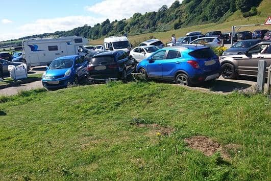 The car park became gridlocked when visitors flocked to the nature reserve during the summer.