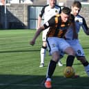 Kyle Hutton, seen here playing for Dumbarton against East Fife, has signed with Gary Irvine's Forfar Athletic