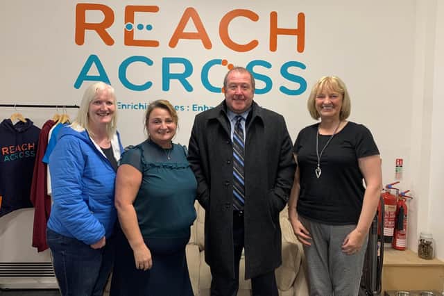 SNP MSP for Angus South Constituency, Graeme Dey, paid a visit to Reach Across to highlight the support on offer locally for those experiencing mental ill health.