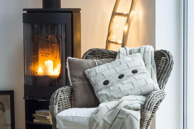 Stylish throws and candlelight can add a touch of winter glamour to your decor.