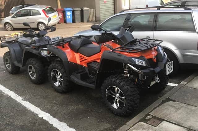 The quad bike was taken from Bell Rock Square.