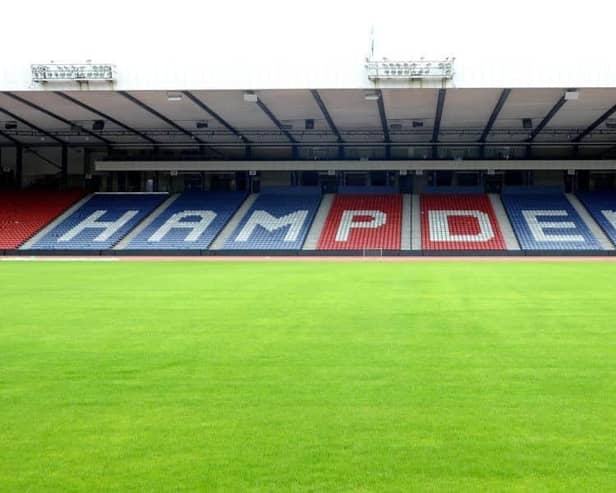 Young footballers are being given the chance to spend the day at Hampden Park.