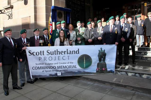Pictured are those who attended the unveiling ceremony at Abertay University. (Wallace Ferrier)