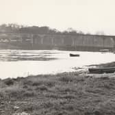 Pictured are the bridges over the South Esk at Montrose. ​At the left of the photograph is the A92 road connecting Arbroath with Montrose, but apart from the railway viaduct, everything else has gone, filled in during the building of the Sea Oil Base at Ferryden. Whatever one may think of the aesthetics, the present set-up has given unthought-of prosperity to the area.