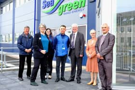 Lord Wallace's tour of Angus included a visit to Montrose Port Authority and Seagreen.
