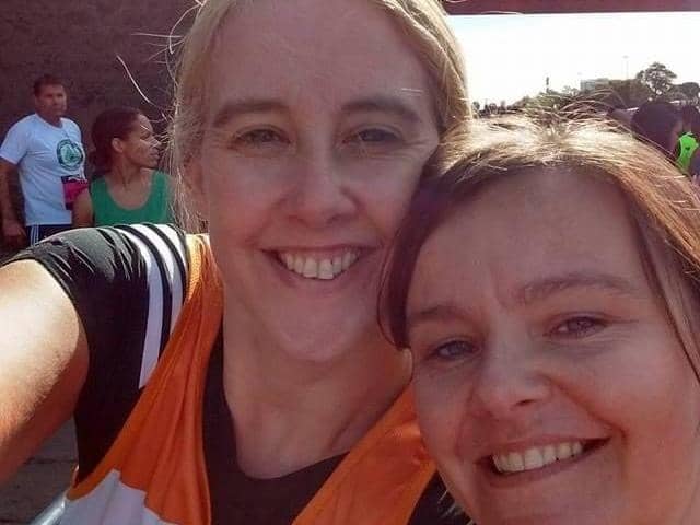 Jenny Junnier with sister Anna Watson