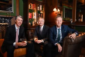 L to R Jonathan Harper, Links Collection Managing Partner, Michael Davern, Seaton House General Manager, Euan McGlashan, Valor Hospitality Chief Executive at the Grand Opening of Seaton House