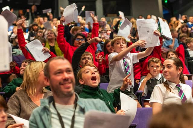 The event involved more than 500 primary school pupils from across the area, as well as college students.