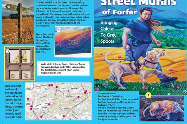 The walking trail leaflet produced by the team.