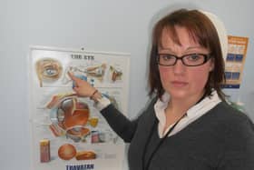 Nina McIntosh, an ECLO with RNIB Scotland, based in Ninewells Hospital.