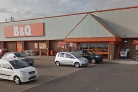 B&Q’s store in Arbroath. The company is facing delivery disruption due to industrial action at distribution centres and by HGV drivers. (Google)