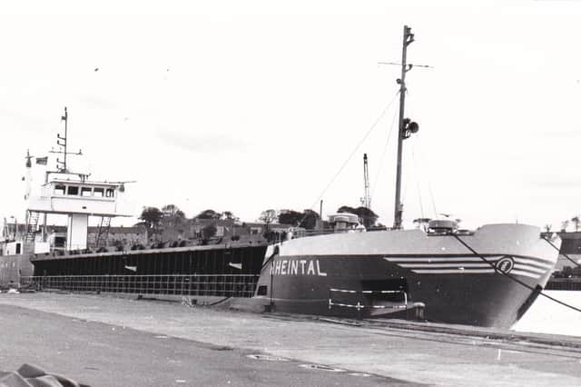Rheintal at Montrose on the North Quay in the 1980s. (Photo by Kenneth M. Hay)